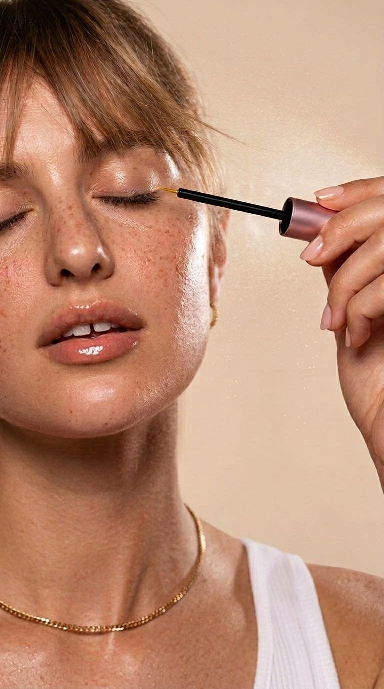 Applying The Lash Elixir along the lash line