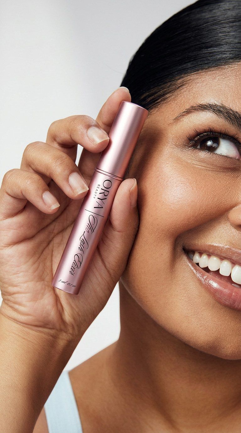 The Lash Elixir held at the lash line